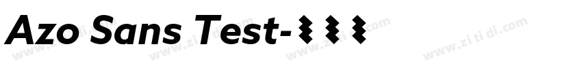 Azo Sans Test字体转换